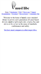 Mobile Screenshot of musl-libc.org